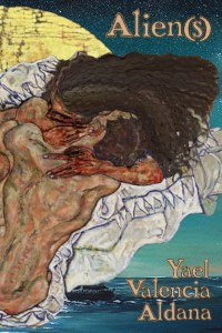 Two people embracing on the cover of the Aliens a short poetry book by Yael Valenica Aldan